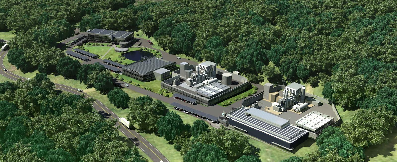 Danbury Technology Campus — rendering of the integrated power and data center site in Connecticut