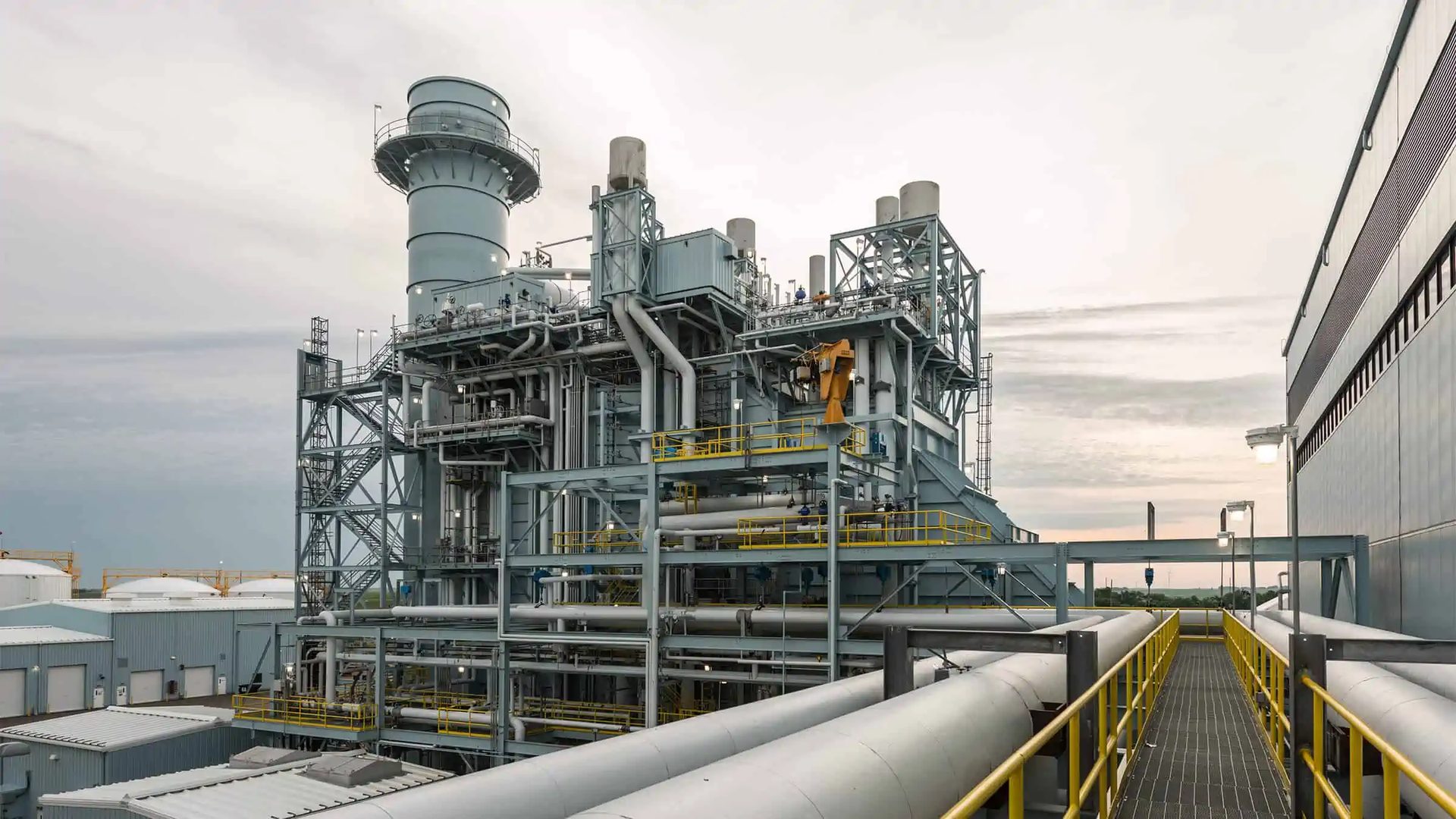 Gas-fired combined-cycle generation plant